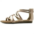 thumbnail image 2 of Ollio Women's Shoes Gladiator Strap Flat Zori Sandal M1052, 2 of 6