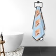 thumbnail image 5 of Cotton Bath Towels for Bathroom - Conch Print Light Blue Microfiber Quick Dry Towels for Body Bath Sheets, Personalized Beach Towel, Soft Shower Towels for Travel Home Beach 27*55in, 5 of 7