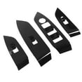 Automobile Door Window Control Panel Cover Glossy Black Replacement for