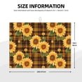 thumbnail image 2 of Honeii Yellow Black Plaid Sunflower print Super Absorbent Coffee Bar Mat Hide Stain Coffee Maker Mat for Countertops Coffee Pot Dish Drying Mat for Kitchen Counter, 2 of 7