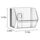 thumbnail image 3 of Estante de almacenamiento de pared | Organizador de poliuretano | Estante de exhibición transparente blanco de 13 x 12 x 10 cm para cocina, baño, sala de estar y dormitorio, 3 of 7