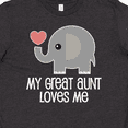 thumbnail image 4 of Inktastic Great Aunt Loves Me Elephant Youth T-Shirt, 4 of 5