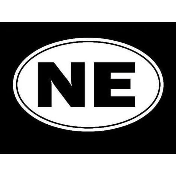 Nebraska Cornhusker State Tourism Logo Decal Sticker - White Vinyl Decal for Cars, Macbooks, and Other Laptops
