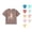 Dark Gray, variant on Girls Cute Cartoon T-Shirt Lovely Animal Character Print Loose Fit Crewneck Short Sleeve Casual Summer Top