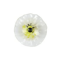 Dale Tiffany Ribera Flower Hand Blown Art Glass Wall Décor with Wall Mounting Bracket, 8-Inch Diameter