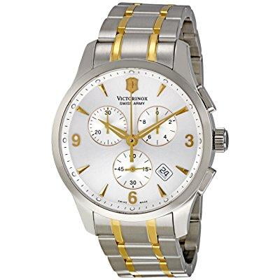 victorinox men's 241481 alliance analog display swiss quartz two tone watch