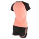 thumbnail image 5 of Mujer Verano Casual 2 Piezas Conjuntos De Manga Corta Conjuntos Entrenamiento Fitness Ropa TrajeNaranja Rosa Negro Manga Corta + Negro Naranja Rosa Pantalones Cortos De Cintura Alta XL, 5 of 8