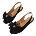 thumbnail image 5 of GERsome Flats for Women Open Toe Slingback Slip-On Ballet Flats Work Office Dress Shoes Comfort Walking, Size 7.5, 5 of 9