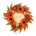 thumbnail image 2 of Thanksgiving Fall Pumpkin Wreath, Fall Pumpkin Wreath With Sunflowers & Daisies For Front Door, Lush Harvest Floral Arrangement, Perfect For Thanksgiving Porch Decor B, 2 of 8