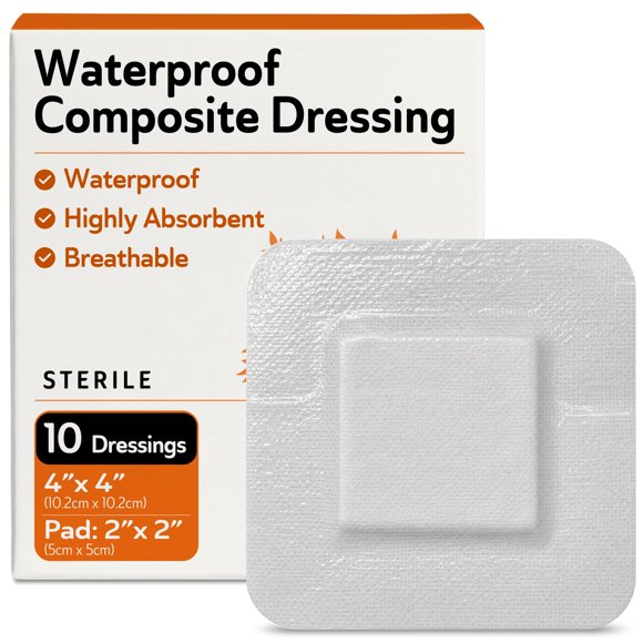 Apósito para heridas TenderGentle 10 uds 10x10 cm impermeable