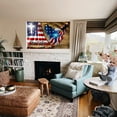 thumbnail image 4 of Bayyon One Nation Under God, We The People, Christian Cross American Eagle Flag Banner with Grommets 3x5Feet Man cave Decor, 4 of 6