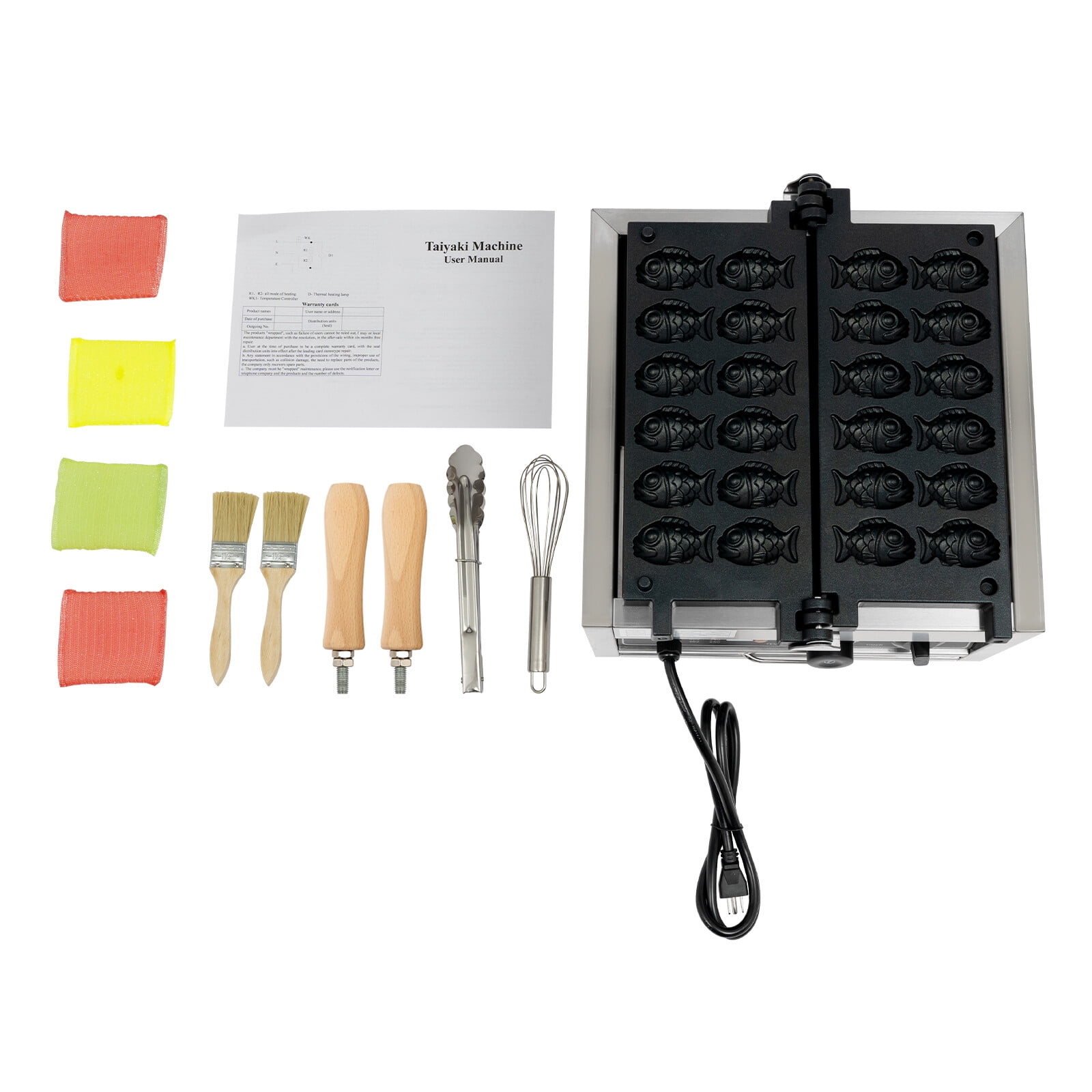 1800W Mini Fish-Shaped Waffle Making Machine Desktop Electric Waffle Maker