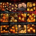 thumbnail image 3 of Halloween light string spider skull ghost holiday decorative lights room atmosphere scene arrangement pumpkin light string, 3 of 5