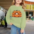 thumbnail image 4 of Kids Halloween Crewneck Sweatshirt Boys Pumpkin Graphic Oversized Sweaters, 4 of 4