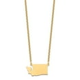 thumbnail image 2 of 925 Sterling Silver Necklace with Pendants Chain Silver/Gold-plated Washington State, 2 of 3
