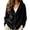 Black1, variant on Ixbnca Velvet Cardigan for Women Loose Solid Color Long Sleeve Tops Casual Button Down V-Neck Winter Outerwear