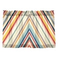 thumbnail image 7 of Yayeee Kitchen Curtains Tier Pair Light Filtering 27"x36" Rod Pocket Short Cafe Window Panel, Striped Pattern, 7 of 7