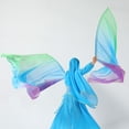 thumbnail image 7 of Baisdan Dance Rectangle Flag Worship Flag Church Praise Dance Accessories 1 Pair 11#GREEN-BLUE-PURPLE, 7 of 7