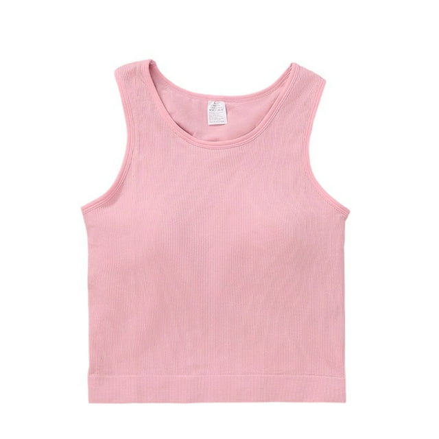 Sujetador deportivo sin costuras para mujer, sujetador de yoga sin aros con almohadillas extraíbles, top para mujer