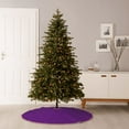 thumbnail image 6 of Gaeub Purple Print Christmas Tree Skirt,Christmas Decorations,Round Xmas Skirt for Christmas Indoor Decorations Xmas Winter Holiday Party Supplies-30", 6 of 6