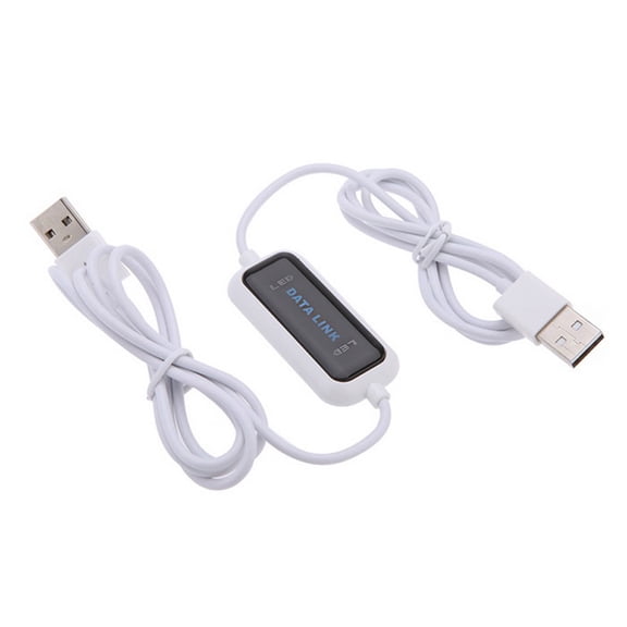USB 2.0 Data Transfer Cable For PC To PC, High-Speed File Migration Cord For Windows 10/11, Easy Copy Files & Settings Between Two Computers, Driver-Free With LED Indicator (5.4ft)