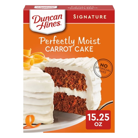 Duncan Hines Signature Perfectly Moist Carrot Cake Mix, 15.25 oz.
