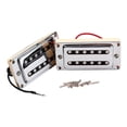 thumbnail image 2 of Cubierta cromada Hugo para Pickups de guitarra eléctrica Pastilla de guitarra Humbucker, 2 of 10