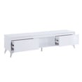 thumbnail image 4 of Raceloma TV stand , LED, White & Chrome Finish, 4 of 5
