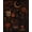 Black, Pattern 2, variant on ODIKA 8'x10' Washable Area Rug Midnight Black Mystical Autumn Design Elegant Celestial with Seasonal Accents for Dining Room, Large Office, Lounge, Non-Slip Chair-Friendly Mat