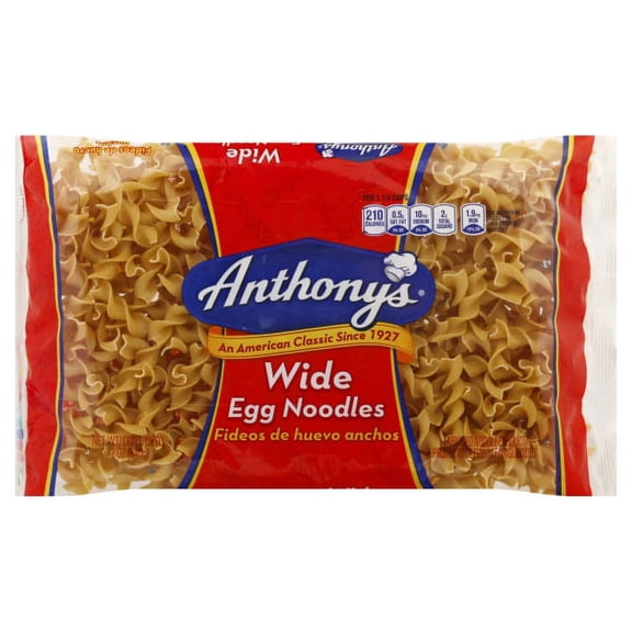 Anthony's Wide Egg Noodles Pasta, 12 oz