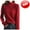 1#Red, variant on Sweaters for Women Mock Turtleneck Sweater Pullover Solid Color Loose Sweater Thickened Bottoming Shirt Winter Fall Clothes Red