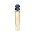 thumbnail image 5 of ANGARA Natural 1.75 Ct Half Eternity Sapphire Wedding Band in 14K Yellow Gold for Women (Size-4.2mm) | September Birthstone, Anniversary, Jewelry Gift for Women | Natural Sapphire Ring, 5 of 10