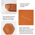 thumbnail image 3 of 2 Pieces Leather Storage Tray, Faux Leather Tray, Storage Tray (Dark Green + Orange), 3 of 5