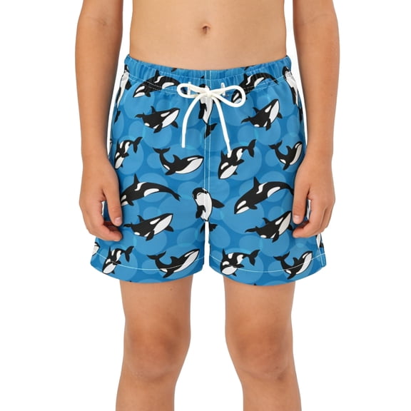 MEZZALL Boys Swimwear Bottoms Kids Swim Trunks With Mesh For Beach Pool And Water Play Comfortable Athletic Swim Shorts Hawaii Swim Trunks
