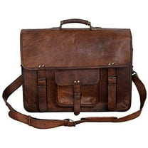 Vintage Men'S Brown Handmade Leather Briefcase Best Laptop Messenger Bag Satchel for Men Gifts for Him