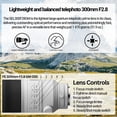thumbnail image 2 of Sony FE 300mm F2.8 GM OSS Full-Frame Telephoto Prime G Master Lens Bundle with Sony FE 2.0x Teleconverter Lens, Software Bundle of 4 Softwares, and 64GB Extreme UHS-I SDXC Memory Card (4 Items), 2 of 7