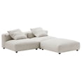 thumbnail image 6 of 3 pcs Modular Sofa Sectional, Brown, Fabric, Living Room Lounge Cafe Lobby Hospitality Restaurant, Modern Contemporary, HB37432, 6 of 14