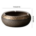 thumbnail image 2 of Tabletop Ceramic Vintage Ashtray for Cigarettes, Wind Proof, Anti-skid Table Top Ashtray, 2 of 8
