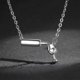 thumbnail image 2 of Women Fashion Wine Glass Crystal Rhinestone Heart Pendant Necklace Jewelry--White-Model code 29419 White, 2 of 5
