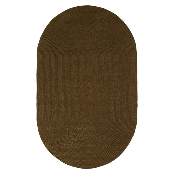 BNM Bohemian Indoor/ Outdoor Solid Rug, 8' x 10', Cocoa
