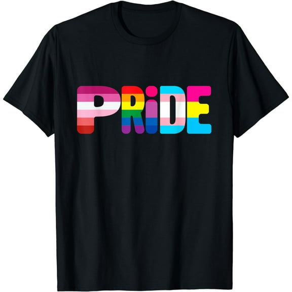 Gay Pride Shirt LGTBQ Flag Rainbow For Women and Men T-Shirt
