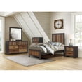 thumbnail image 2 of Lexicon Cooper 42,5 Pouces Moderne en Bois et MDF Conseil Lit Simple en Brun, 2 of 8