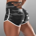 thumbnail image 2 of DHFJKG Yoga Shorts Women Workout Biker Compression Leggings Camo Print High Waisted Soft Gym Shorts Versatile Trousers, 2 of 4