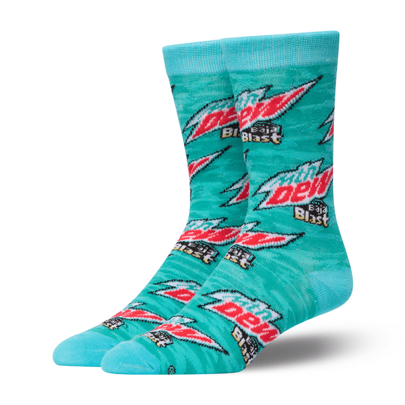 Mountain Dew Baja Blast Men's Crew Socks