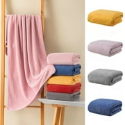 TACILIP 1PC Velvet Towel for Adult Use at Home Absorbent Dry Hair Towel Strip Patterned Washcloths Hand Towels Shower Towels for Gym Camp Home 29.5x13.8in