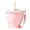 Pink, variant on Portable Folding Silicone Travel Cup, Collapsible Cookie Shape Toothbrush Cup For Men Women Outdoor Camping, Reusable And Leak Proof (Pink ,9*8.4CM)