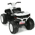 thumbnail image 4 of Patiojoy 12V Electric Kids Quad ATV Ride on Car with LED Lights& Bluetooth White, 4 of 6