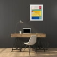 thumbnail image 3 of Fuchs, Jodi 12x14 White Modern Wood Framed Museum Art Print Titled - Colorful Geometrics I, 3 of 4