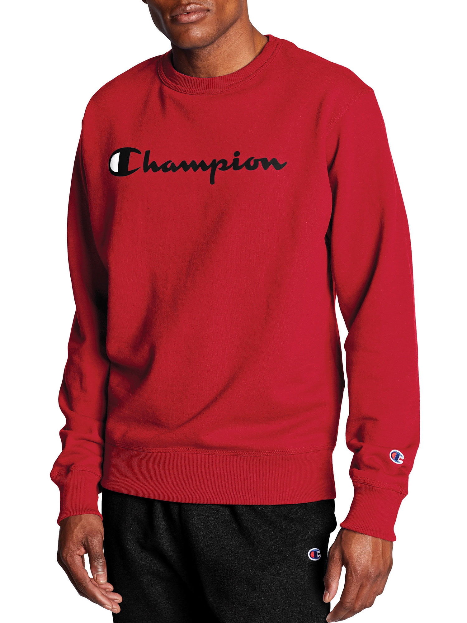 Champion Mens Powerblend Graphic Crew Sweatshirt