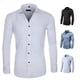 thumbnail image 2 of Camisa de hombre de manga larga muy elástica que no necesita planchado. Ropa de hombre de moda., 2 of 6